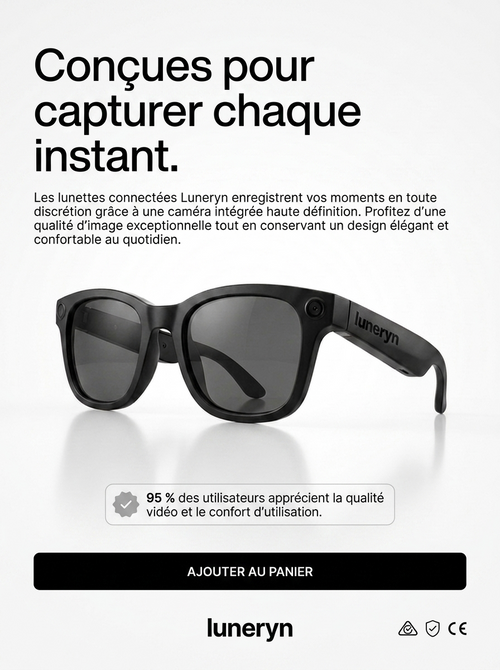 Lunettes Caméra Nouvelle Génération